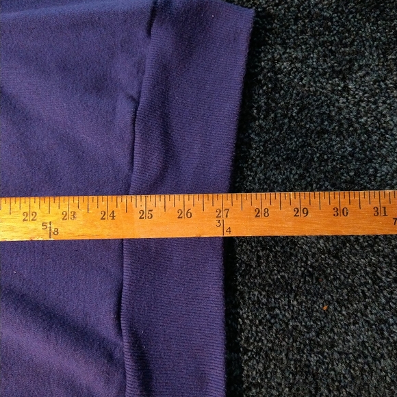 '90s beautiful flowers crewneck USA made Morning Sun Jerzees purple - Picture 7 of 9